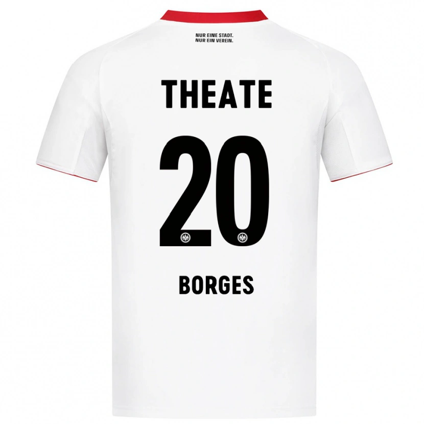 Danxen Dětské Gustavo Borges #20 Bílá Červená Daleko Hráčské Dresy 2025/26 Dres