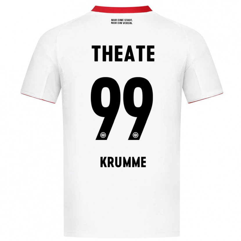 Danxen Dětské Janne Krumme #99 Bílá Červená Daleko Hráčské Dresy 2025/26 Dres