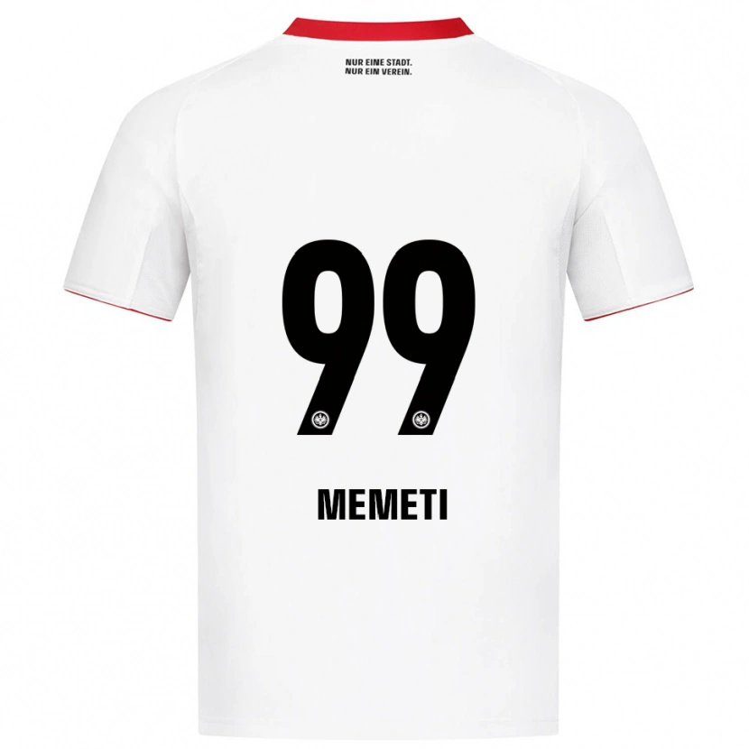 Danxen Dětské Ereleta Memeti #99 Bílá Červená Daleko Hráčské Dresy 2025/26 Dres