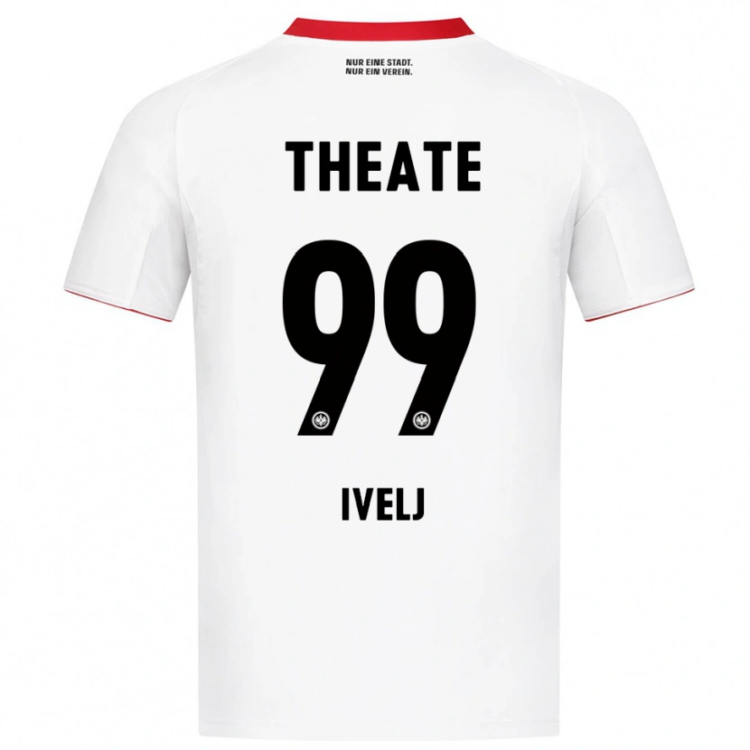 Danxen Dětské Noemi Ivelj #99 Bílá Červená Daleko Hráčské Dresy 2025/26 Dres