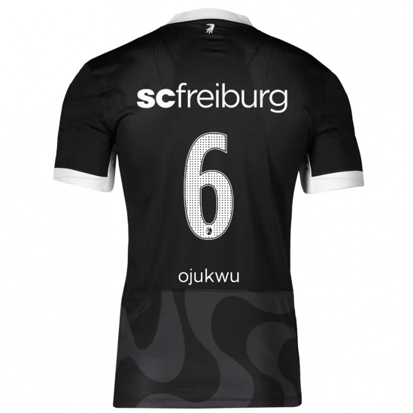 Danxen Dětské Nicole Ojukwu #6 Černá Bílá Daleko Hráčské Dresy 2025/26 Dres