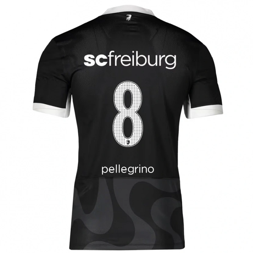 Danxen Dětské Gabriel Pellegrino #8 Černá Bílá Daleko Hráčské Dresy 2025/26 Dres