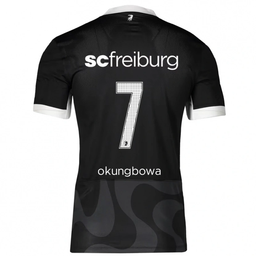 Danxen Dětské Osagie Okungbowa #7 Černá Bílá Daleko Hráčské Dresy 2025/26 Dres
