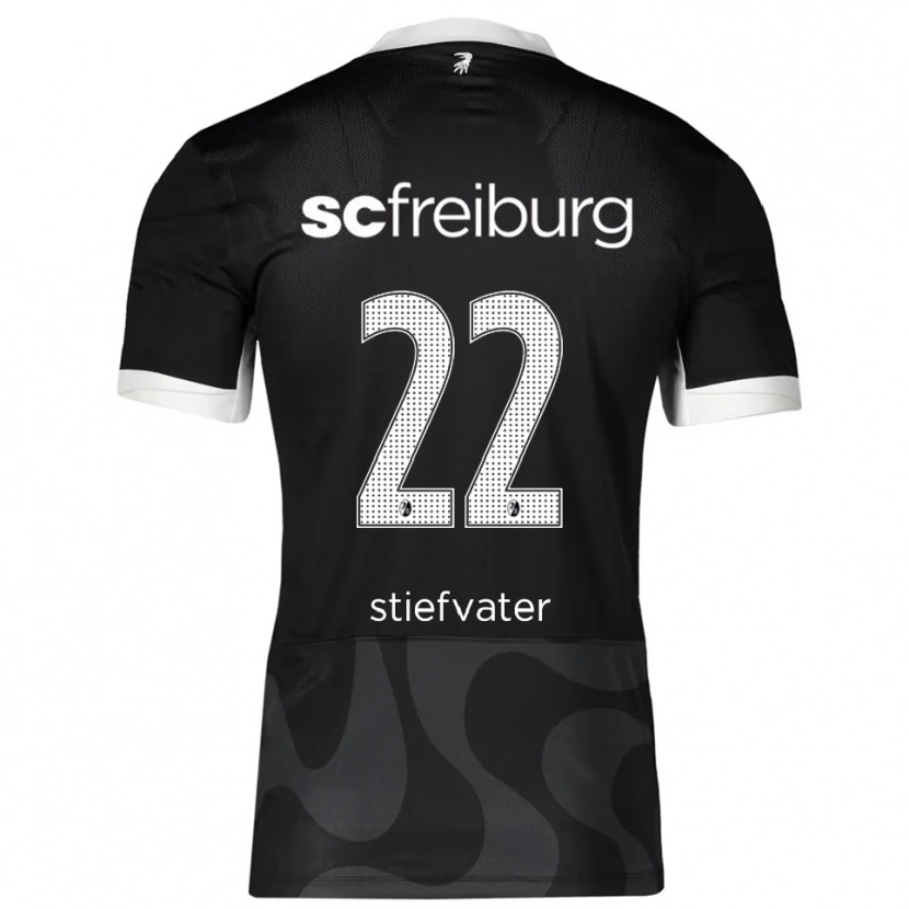 Danxen Dětské Max Stiefvater #22 Černá Bílá Daleko Hráčské Dresy 2025/26 Dres