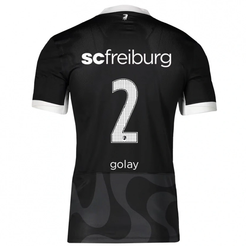 Danxen Dětské Jonas Golay #2 Černá Bílá Daleko Hráčské Dresy 2025/26 Dres