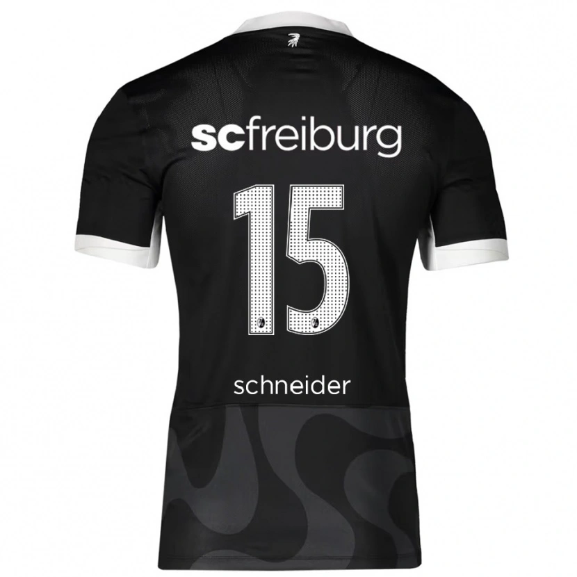 Danxen Dětské Maj Schneider #15 Černá Bílá Daleko Hráčské Dresy 2025/26 Dres