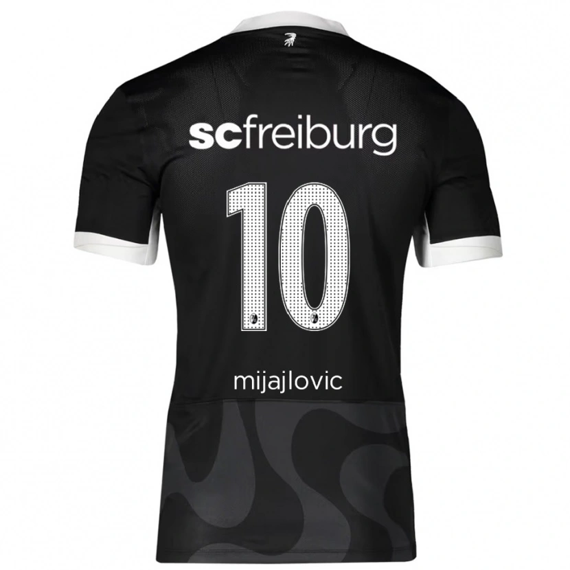 Danxen Dětské Mladen Mijajlovic #10 Černá Bílá Daleko Hráčské Dresy 2025/26 Dres