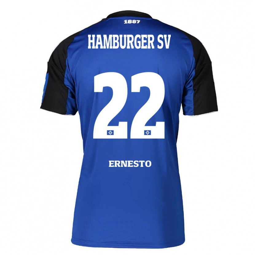 Danxen Dětské Jorge Ernesto #22 Modrá Černá Daleko Hráčské Dresy 2025/26 Dres
