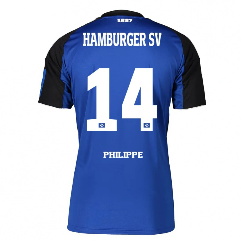 Danxen Dětské Rayan Philippe #14 Modrá Černá Daleko Hráčské Dresy 2025/26 Dres