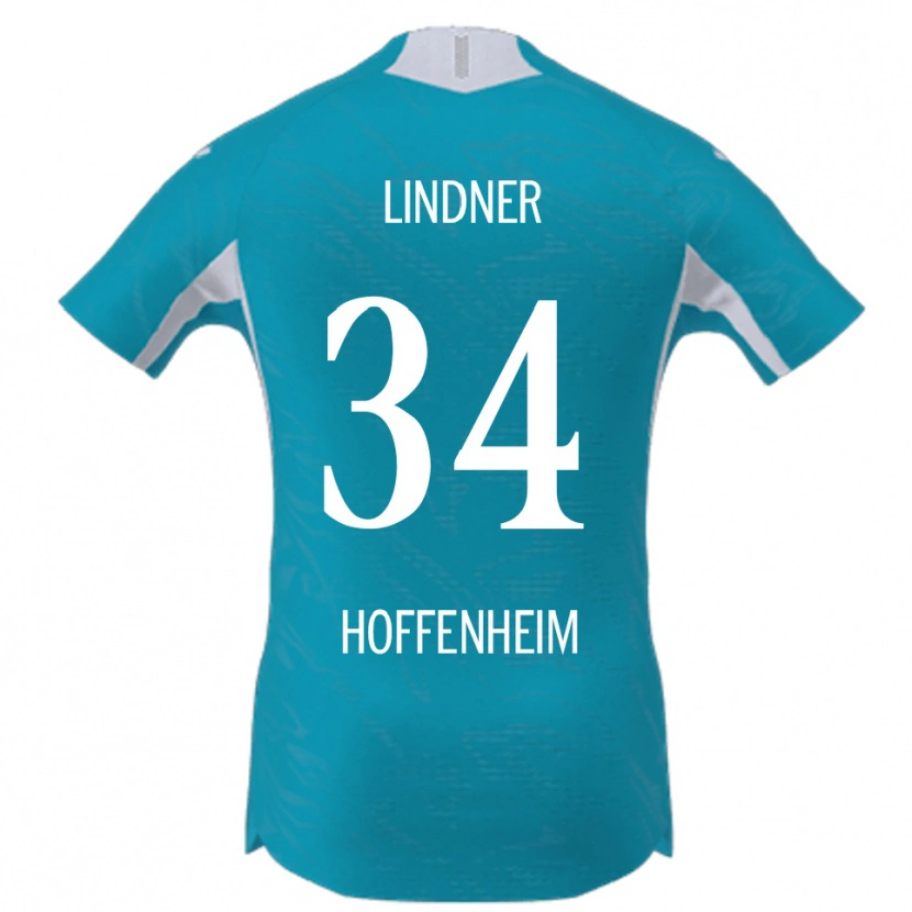 Danxen Dětské Sophie Lindner #34 Nebesky Modrá Daleko Hráčské Dresy 2025/26 Dres