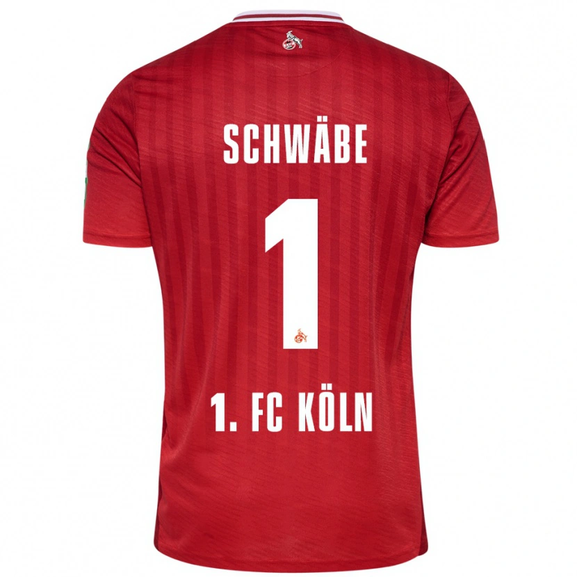 Danxen Dětské Marvin Schwäbe #1 Červená Bílá Daleko Hráčské Dresy 2025/26 Dres