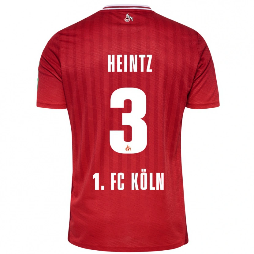 Danxen Dětské Dominique Heintz #3 Červená Bílá Daleko Hráčské Dresy 2025/26 Dres