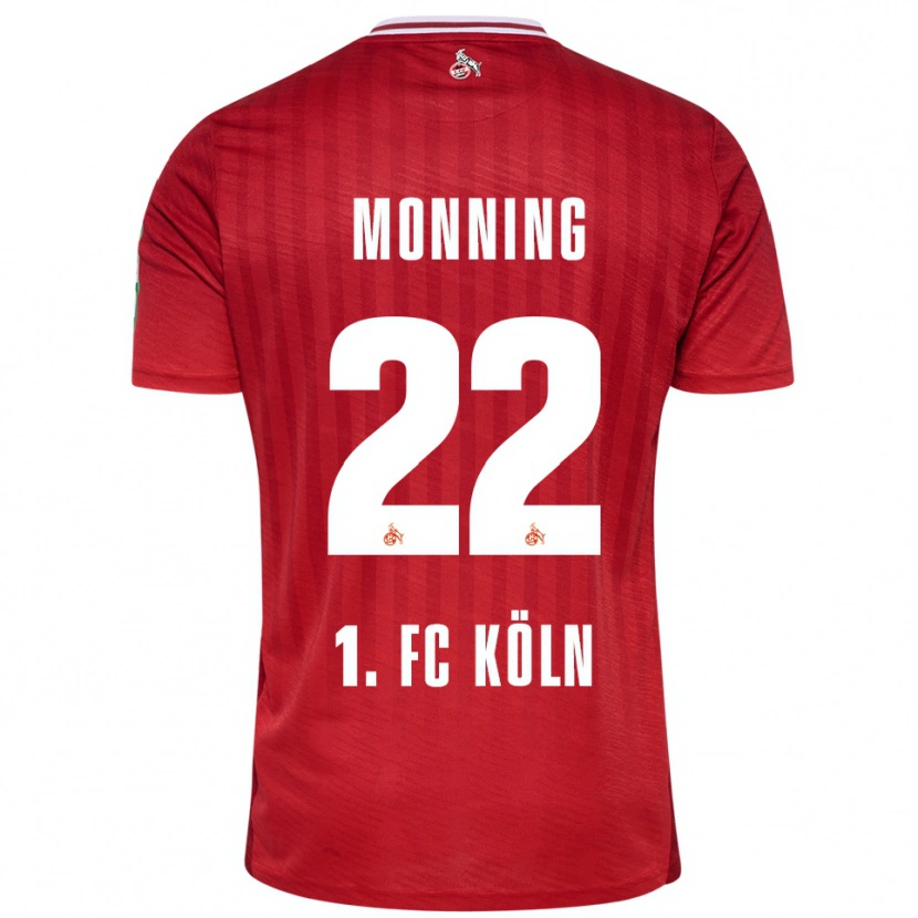 Danxen Dětské Marlon Monning #22 Červená Bílá Daleko Hráčské Dresy 2025/26 Dres