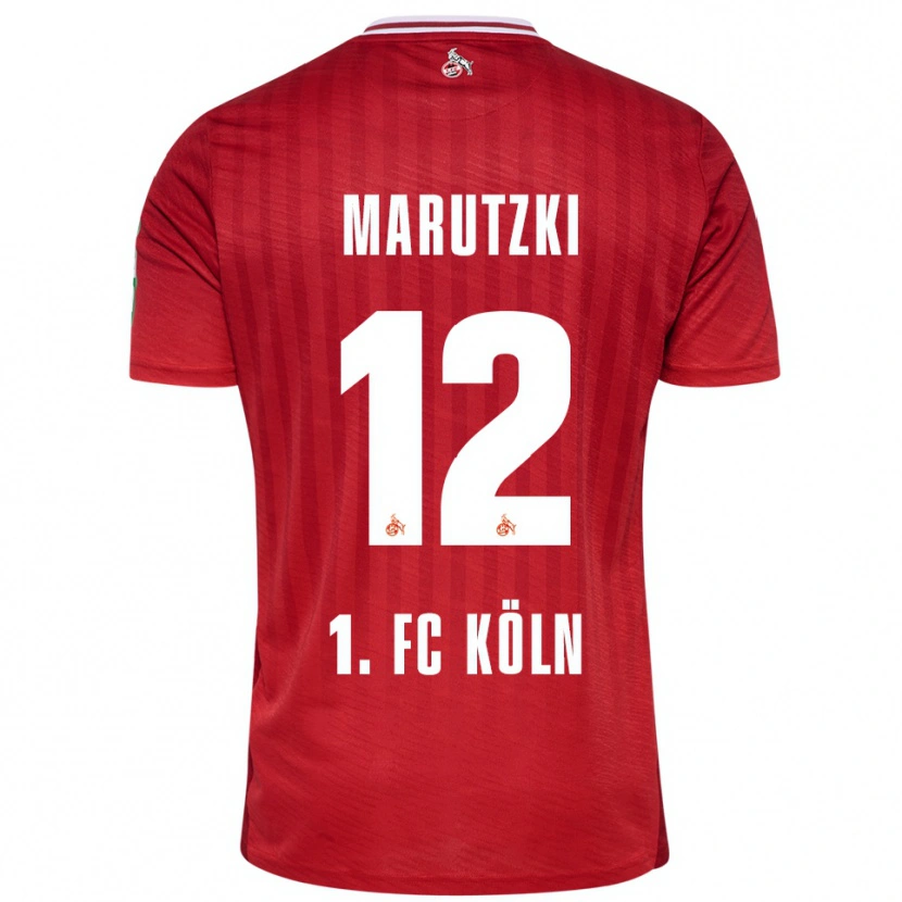 Danxen Dětské Mikolaj Marutzki #12 Červená Bílá Daleko Hráčské Dresy 2025/26 Dres