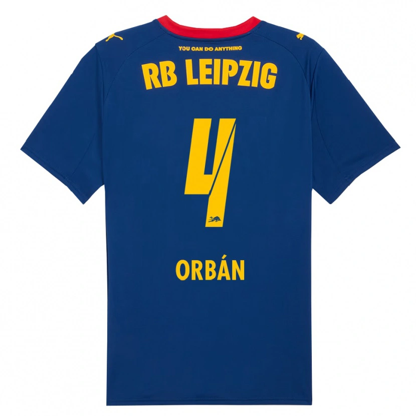 Danxen Dětské Willi Orbán #4 Námořnická Modř Červená Daleko Hráčské Dresy 2025/26 Dres