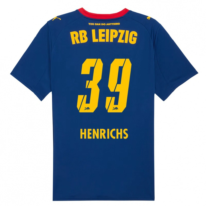 Danxen Dětské Benjamin Henrichs #39 Námořnická Modř Červená Daleko Hráčské Dresy 2025/26 Dres