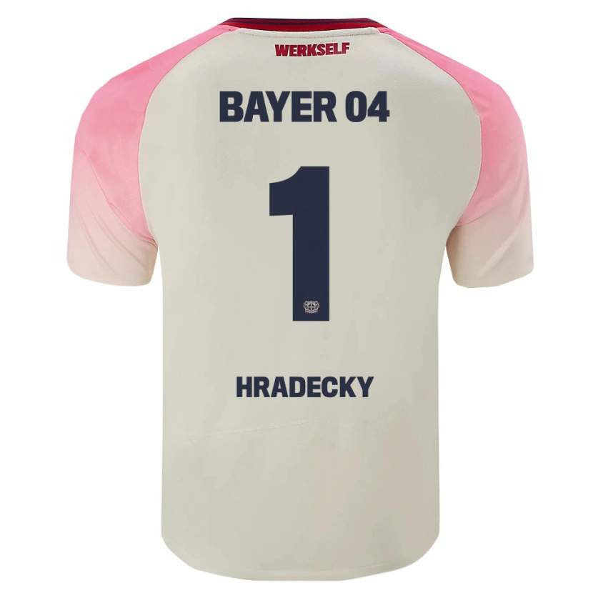 Danxen Dětské Lukas Hradecky #1 Růžová Špinavě Bílá Daleko Hráčské Dresy 2025/26 Dres