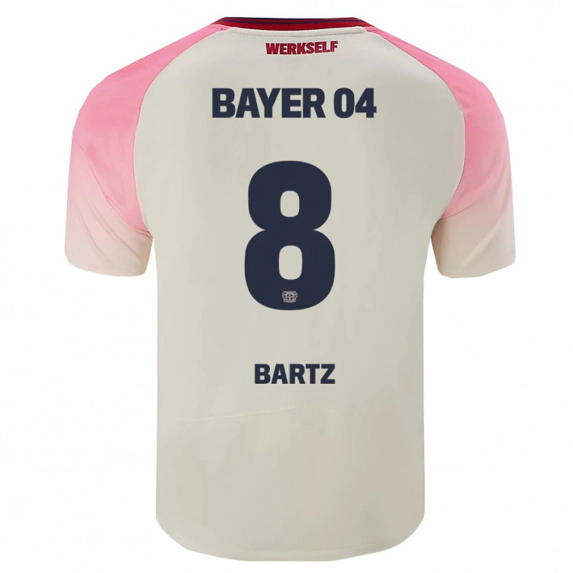 Danxen Dětské Paulina Bartz #8 Růžová Špinavě Bílá Daleko Hráčské Dresy 2025/26 Dres