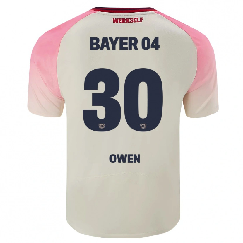 Danxen Dětské Emmanuel Chigozie Owen #30 Růžová Špinavě Bílá Daleko Hráčské Dresy 2025/26 Dres