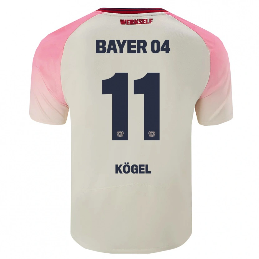 Danxen Dětské Kristin Kögel #11 Růžová Špinavě Bílá Daleko Hráčské Dresy 2025/26 Dres