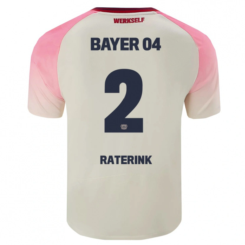 Danxen Dětské Othniël Raterink #2 Růžová Špinavě Bílá Daleko Hráčské Dresy 2025/26 Dres