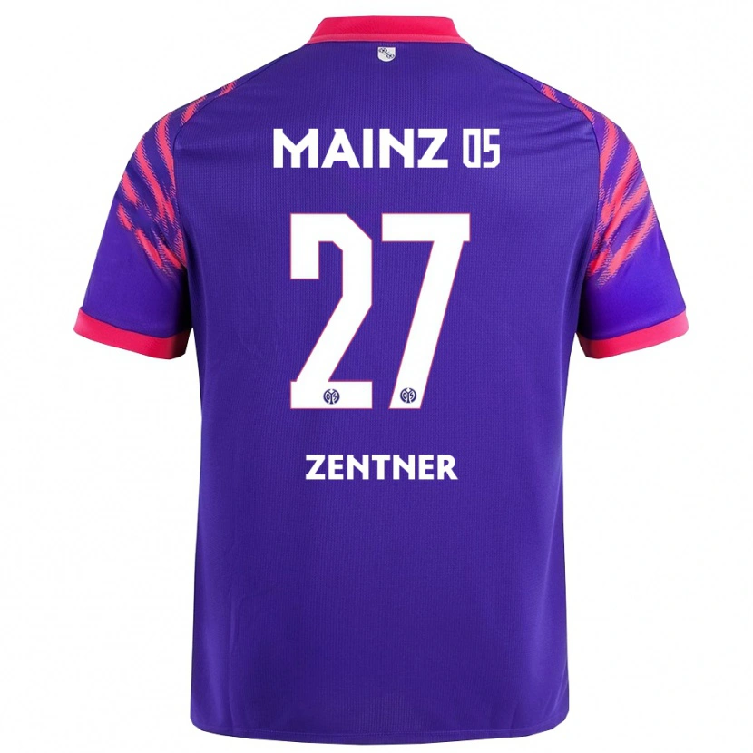 Danxen Dětské Robin Zentner #27 Námořnická Modř Růžová Daleko Hráčské Dresy 2025/26 Dres