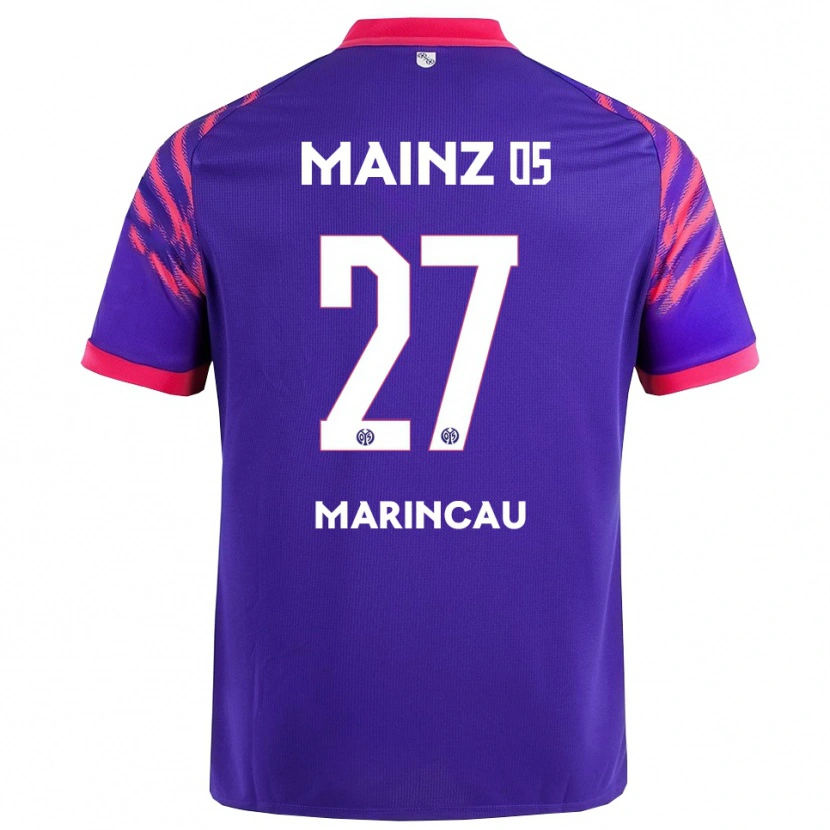 Danxen Dětské Emanuel Marincău #27 Námořnická Modř Růžová Daleko Hráčské Dresy 2025/26 Dres