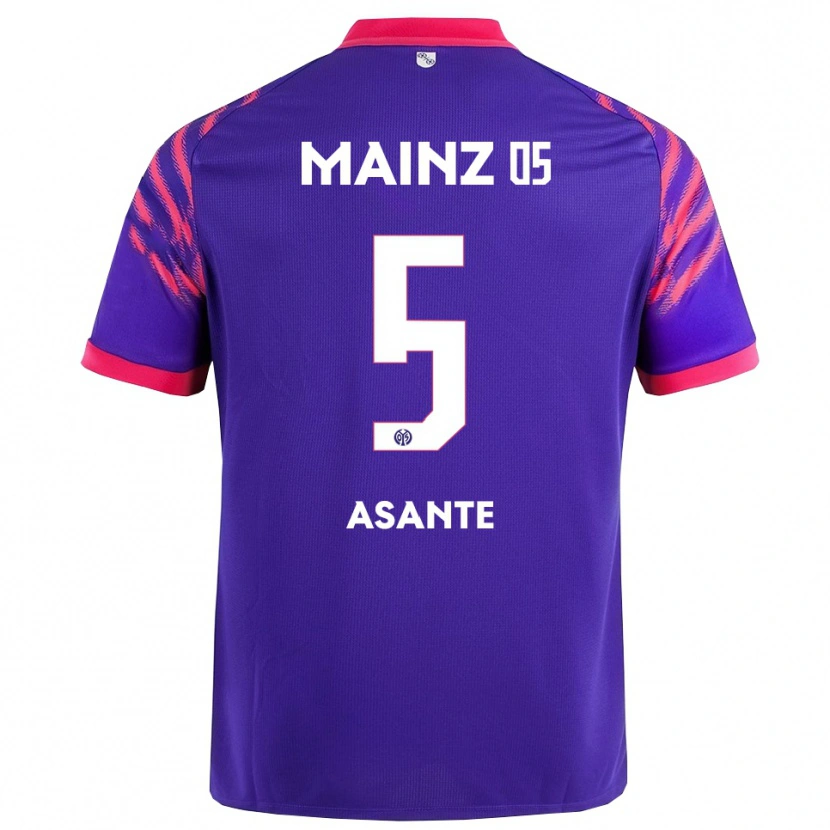 Danxen Dětské Marvin Asante #5 Námořnická Modř Růžová Daleko Hráčské Dresy 2025/26 Dres