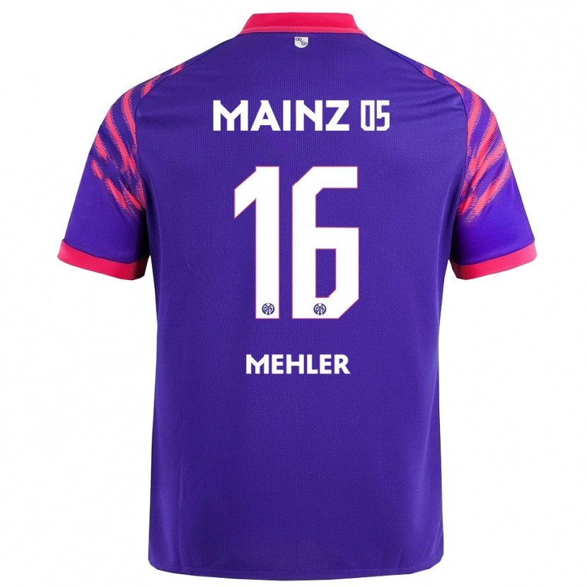 Danxen Dětské Melina Mehler #16 Námořnická Modř Růžová Daleko Hráčské Dresy 2025/26 Dres