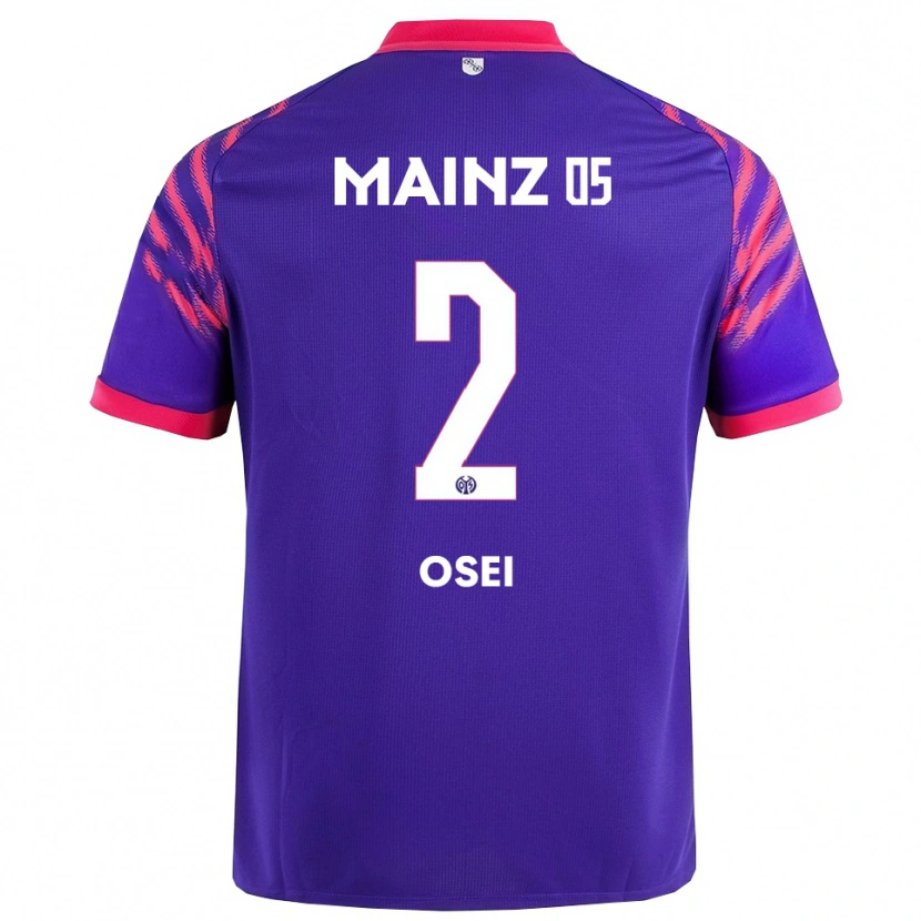 Danxen Dětské David Osei #2 Námořnická Modř Růžová Daleko Hráčské Dresy 2025/26 Dres