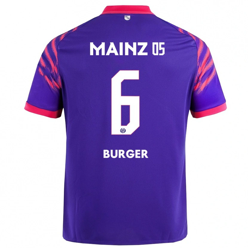 Danxen Dětské Korbinian Burger #6 Námořnická Modř Růžová Daleko Hráčské Dresy 2025/26 Dres