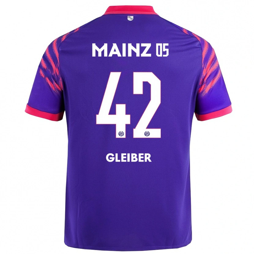 Danxen Dětské Daniel Gleiber #42 Námořnická Modř Růžová Daleko Hráčské Dresy 2025/26 Dres