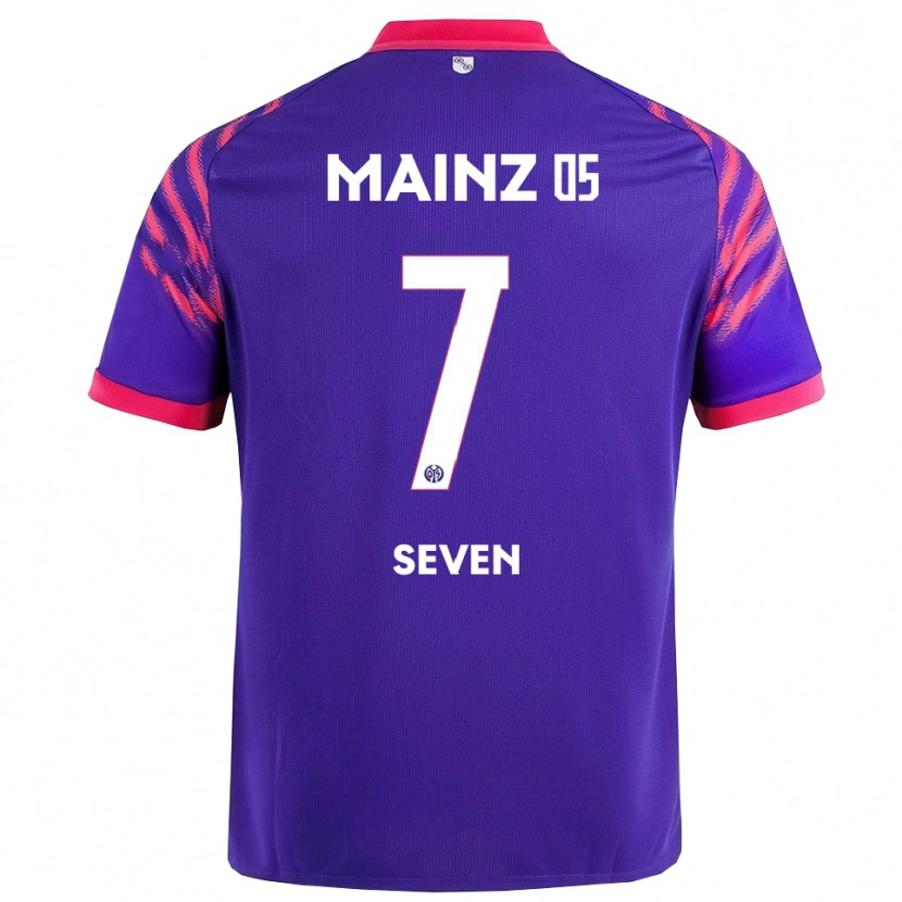 Danxen Dětské Justin Seven #7 Námořnická Modř Růžová Daleko Hráčské Dresy 2025/26 Dres