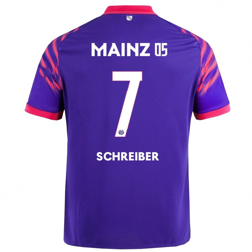 Danxen Dětské Philipp Schreiber #7 Námořnická Modř Růžová Daleko Hráčské Dresy 2025/26 Dres