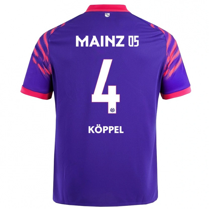 Danxen Dětské Domenic Köppel #4 Námořnická Modř Růžová Daleko Hráčské Dresy 2025/26 Dres