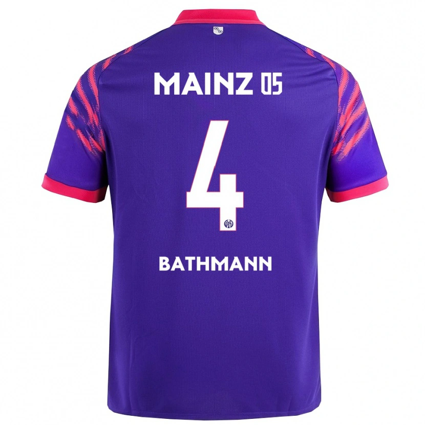 Danxen Dětské Kara Bathmann #4 Námořnická Modř Růžová Daleko Hráčské Dresy 2025/26 Dres
