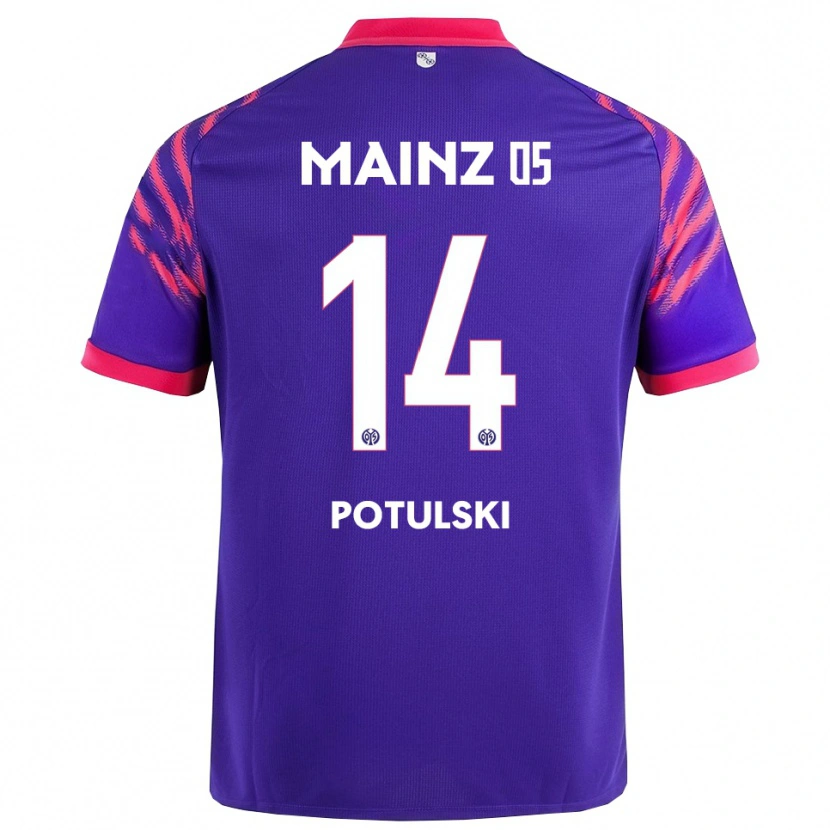 Danxen Dětské Kacper Potulski #14 Námořnická Modř Růžová Daleko Hráčské Dresy 2025/26 Dres