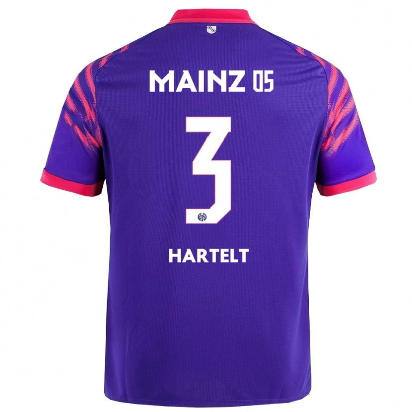 Danxen Dětské Toni Hartelt #3 Námořnická Modř Růžová Daleko Hráčské Dresy 2025/26 Dres