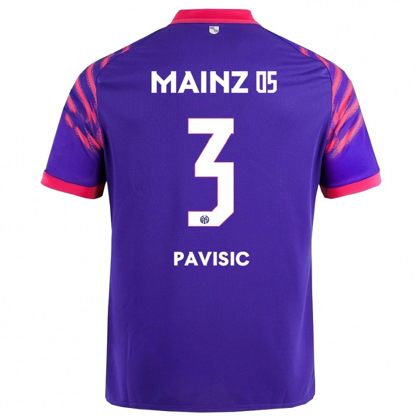 Danxen Dětské Stjepan Pavisic #3 Námořnická Modř Růžová Daleko Hráčské Dresy 2025/26 Dres