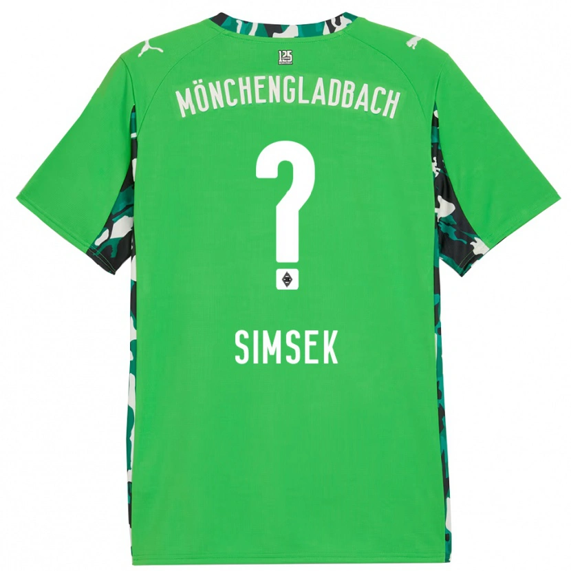 Danxen Dětské Malik Simsek #0 Zelená Černá Daleko Hráčské Dresy 2025/26 Dres