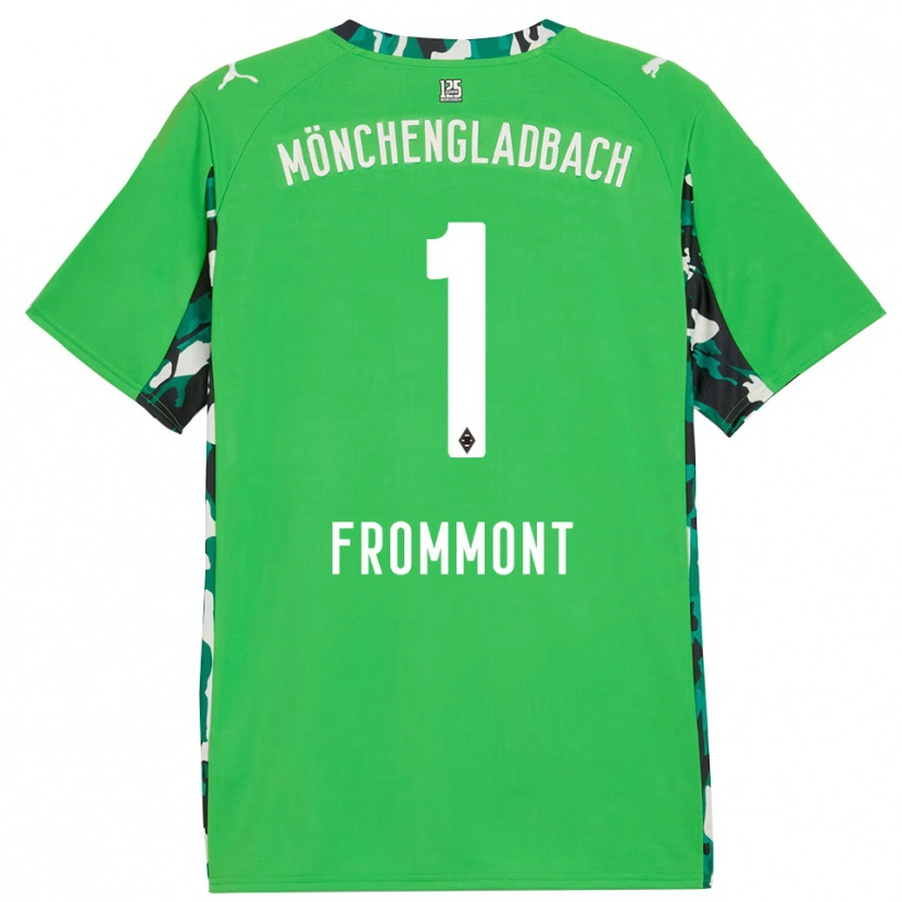 Danxen Dětské Romina Frommont #1 Zelená Černá Daleko Hráčské Dresy 2025/26 Dres