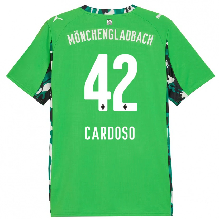 Danxen Dětské Tiago Pereira Cardoso #42 Zelená Černá Daleko Hráčské Dresy 2025/26 Dres