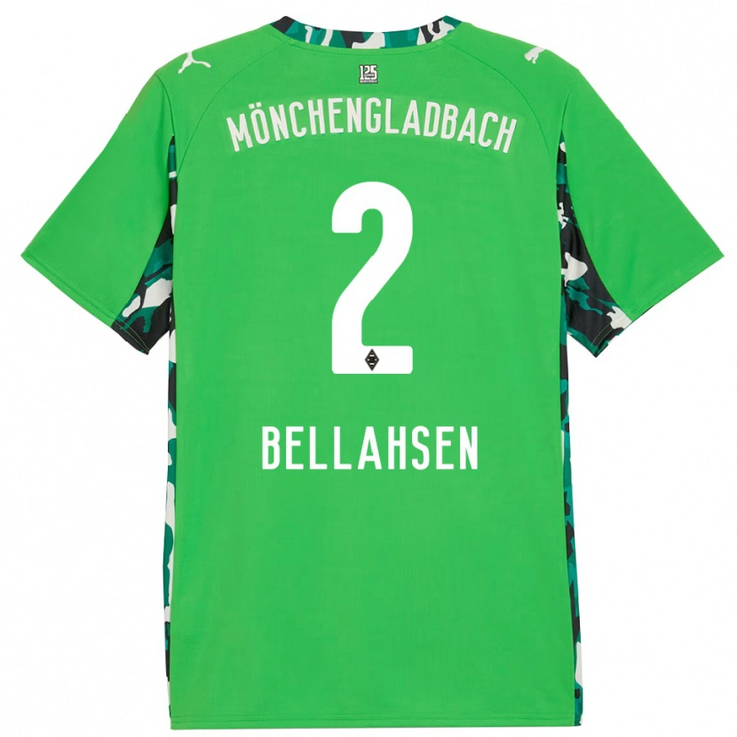 Danxen Dětské Joseph Bellahsen #2 Zelená Černá Daleko Hráčské Dresy 2025/26 Dres