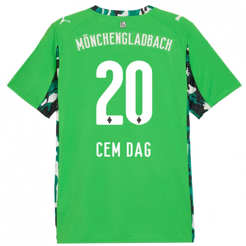 Danxen Dětské Cem Dag #20 Zelená Černá Daleko Hráčské Dresy 2025/26 Dres