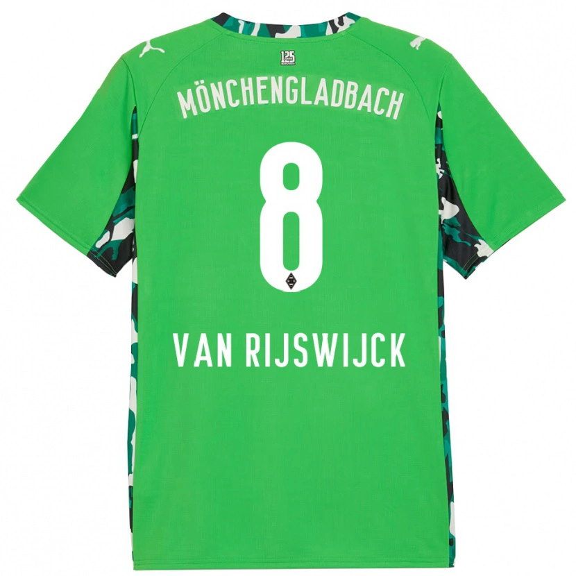 Danxen Dětské Britt Van Rijswijck #8 Zelená Černá Daleko Hráčské Dresy 2025/26 Dres