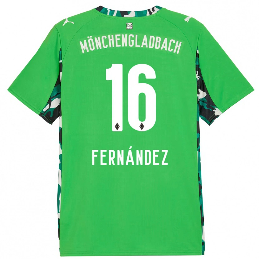 Danxen Dětské Oriol Fernandez Berenguer #16 Zelená Černá Daleko Hráčské Dresy 2025/26 Dres