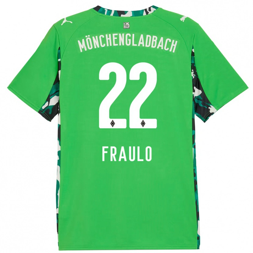 Danxen Dětské Oscar Fraulo #22 Zelená Černá Daleko Hráčské Dresy 2025/26 Dres