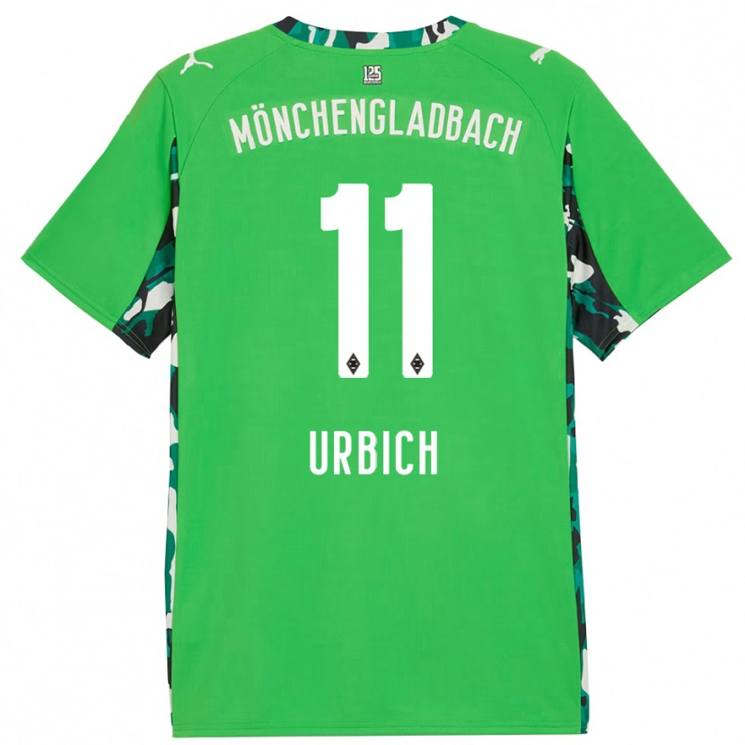 Danxen Dětské Jan Urbich #11 Zelená Černá Daleko Hráčské Dresy 2025/26 Dres