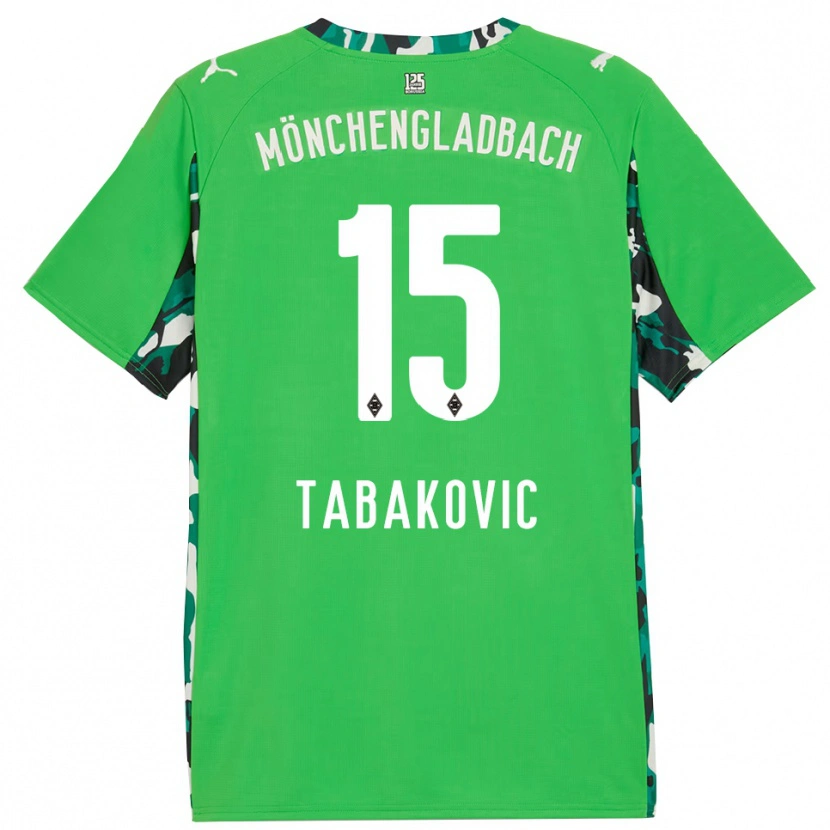 Danxen Dětské Haris Tabakovic #15 Zelená Černá Daleko Hráčské Dresy 2025/26 Dres
