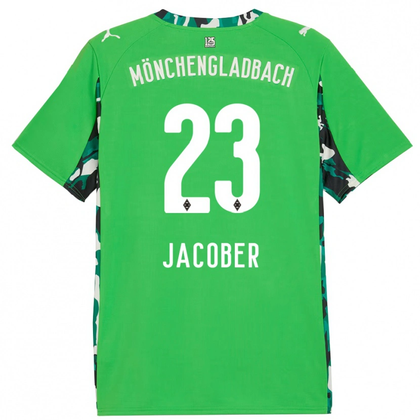 Danxen Dětské Magdalena Jacober #23 Zelená Černá Daleko Hráčské Dresy 2025/26 Dres
